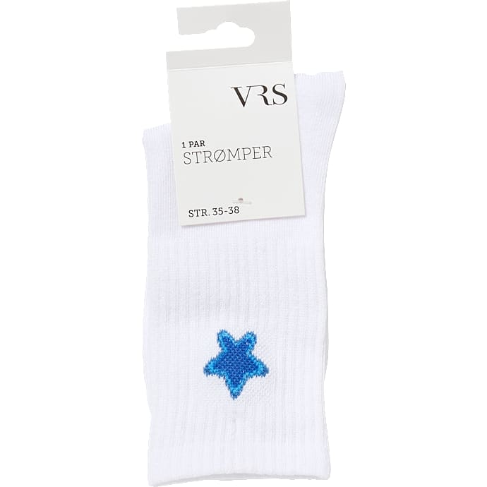 VRS dame tennisstrømper str. 39/42 - hvid