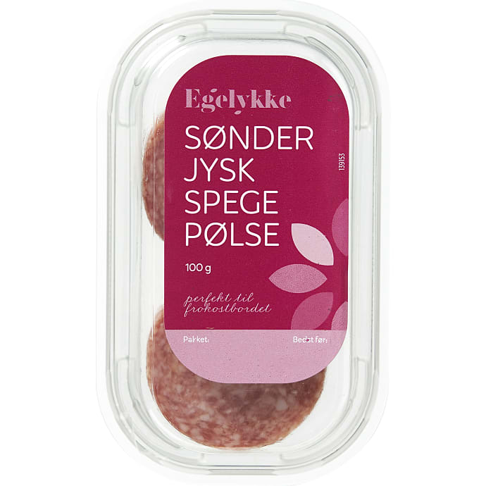 Egelykke Sønderjysk spegepølse i skiver 100 g