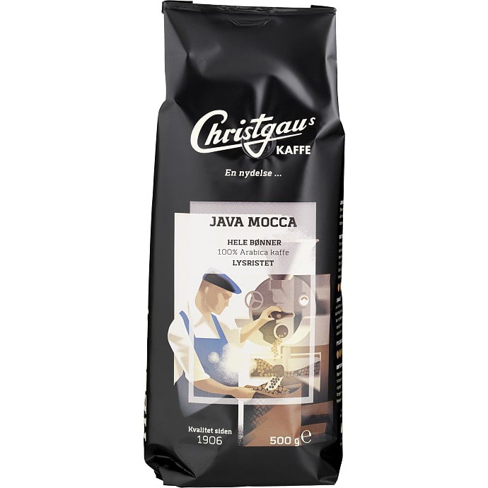 Christgau Java Mocca Hele Bønner 500 g
