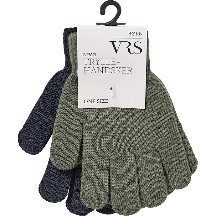 VRS Kids Tryllehandsker 2-pak onesize grøn/blå