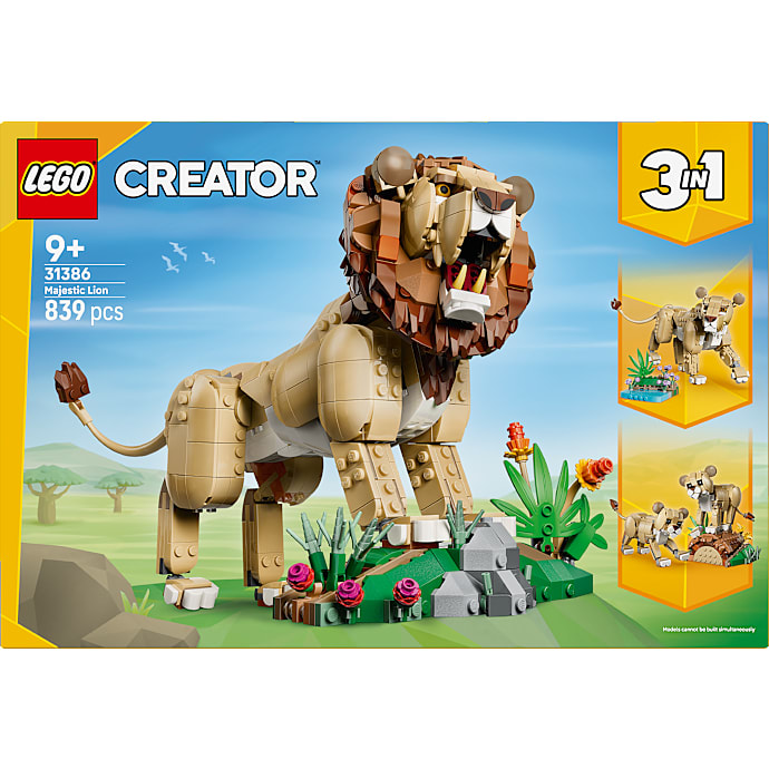 LEGO Creator 3-i-1 Vilde dyr: Majestætisk løve 31386