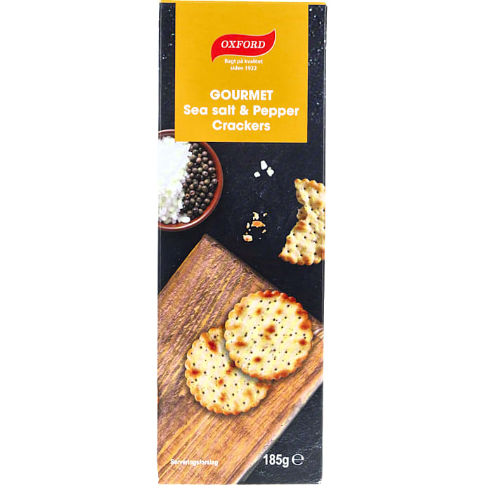 Gourmet Sea Salt & Pepper Crackers