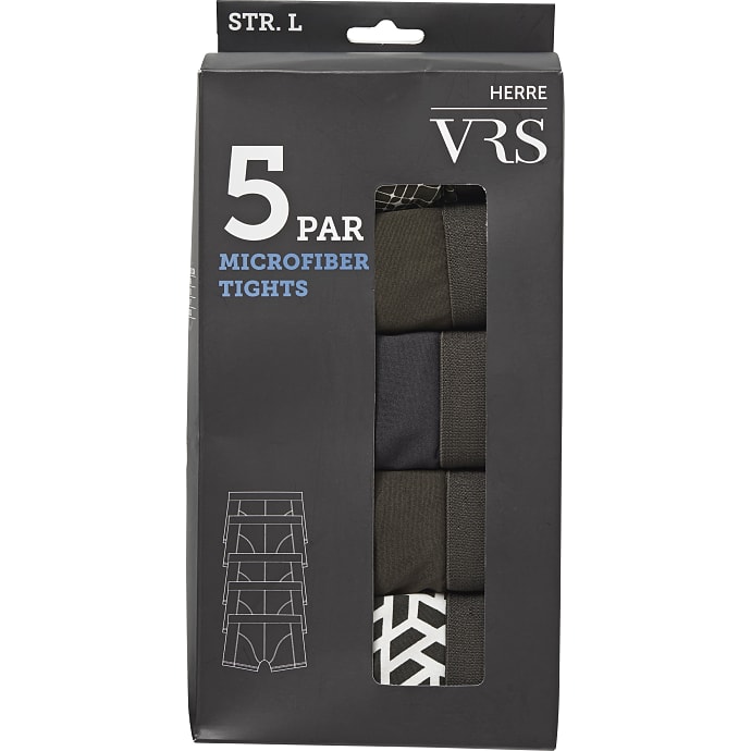 VRS Man Herre 5-pak Tights Str. 2XL Grøn