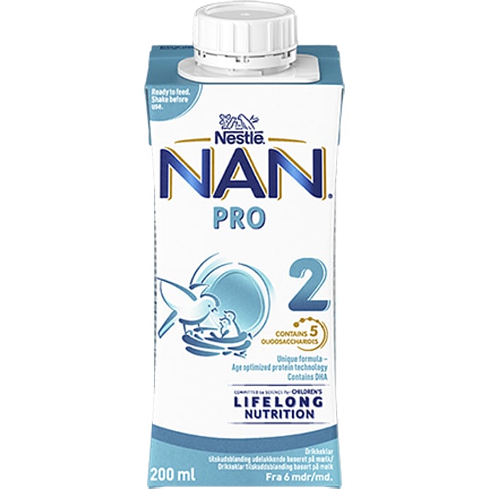 Drikkeklar tilskudsblanding fra 6 mdr.