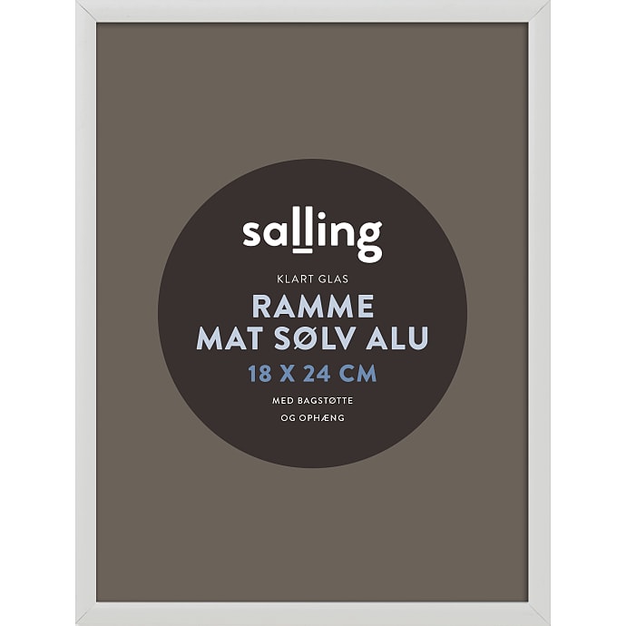 Salling Ramme Mat Sølvfarvet 18x24 cm