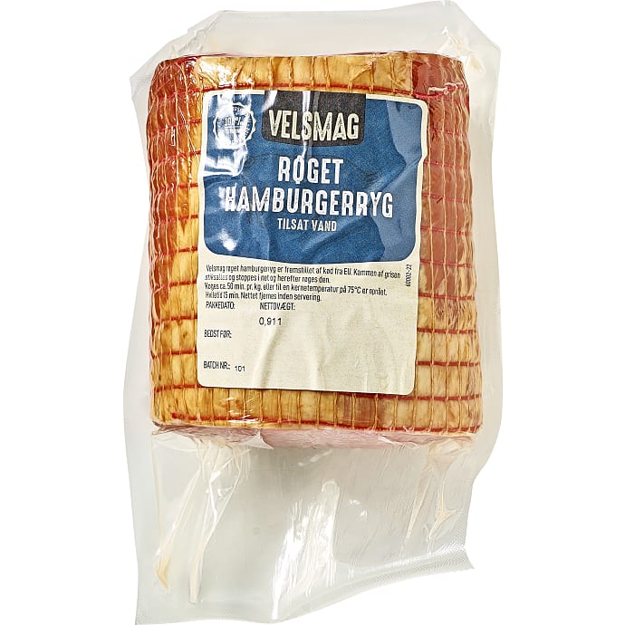 Velsmag Røget Hamburgerryg 900 g