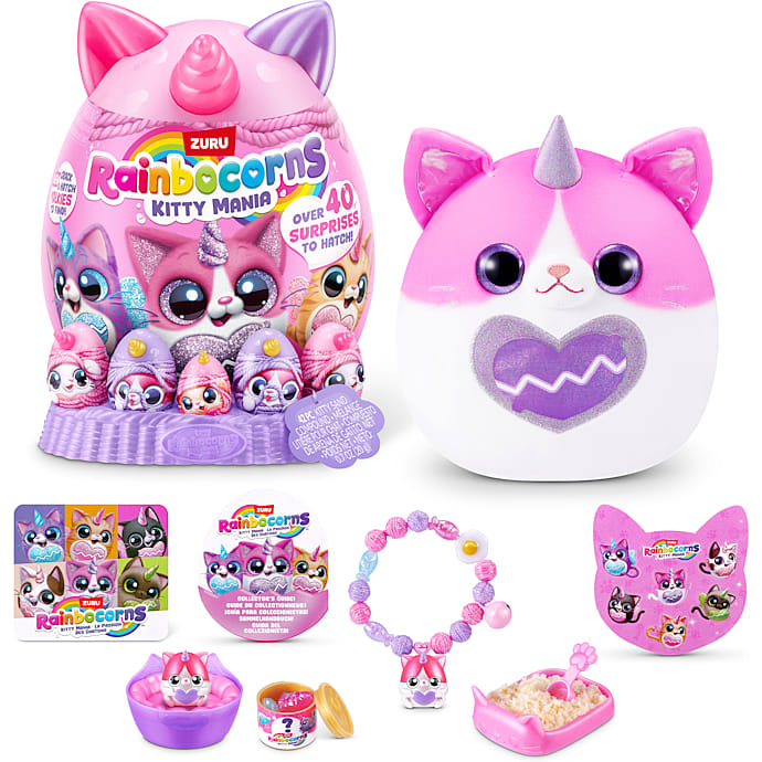 Zuru Rainbocorns Eggzania Kitty Mania plysdyr
