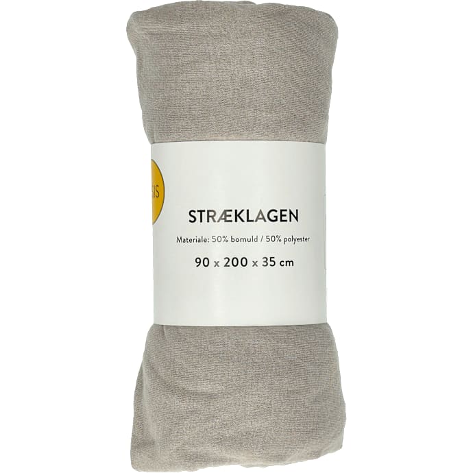 BASIS Jersey Stræklagen Sandfarvet