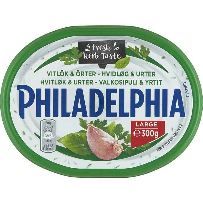 Philadelphia Flødeost Hvidløg og Urter 300 g