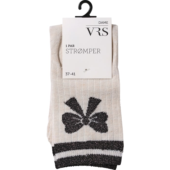 VRS Woman Glimmerstrømper One Size Sort 1 stk