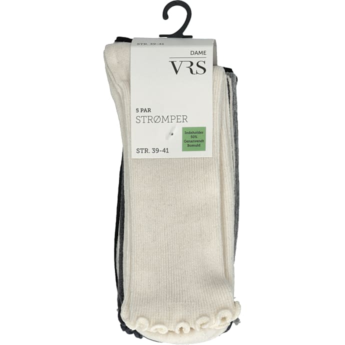 VRS Woman Strømper 5-pak Str. 39/41 Grå