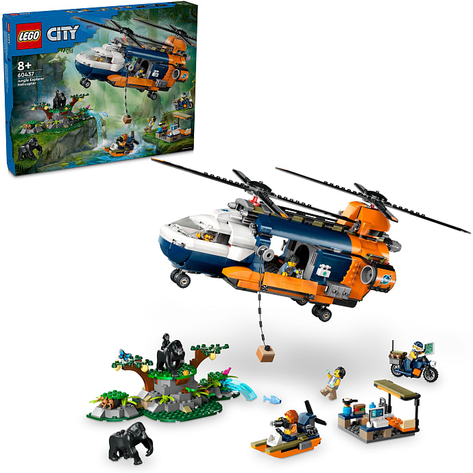 LEGO City Jungleeventyr helikopter og ekspeditionsbase 60437