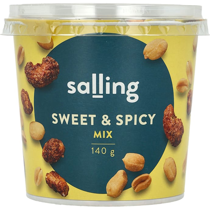 Sweet og spicy nøddemix – produktbillede