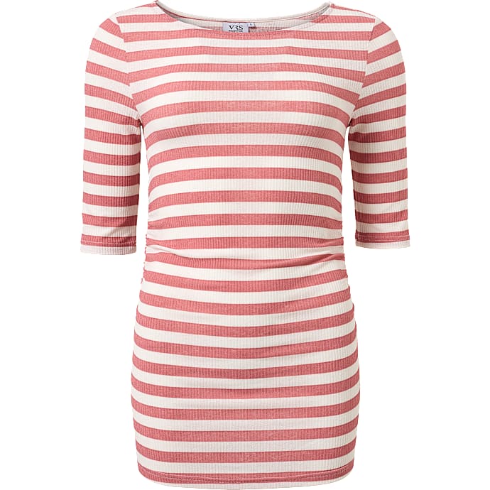 VRS Dame Stribet Top Rosa