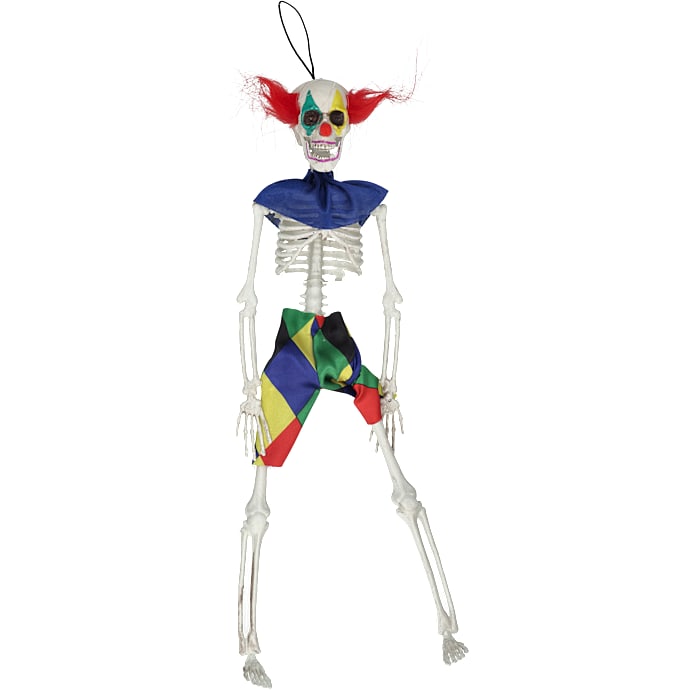 Halloween skelet med tøj 40 cm - flere varianter - assorteret