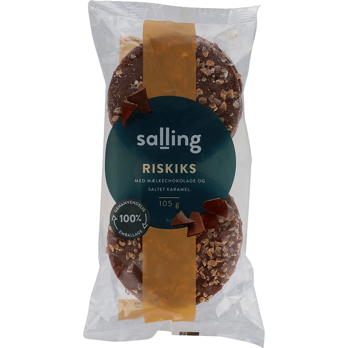 Riskiks m. mælkechokolade og saltkaramel