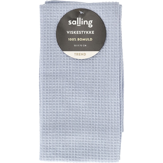 Salling Trend Viskestykke vaffel blå