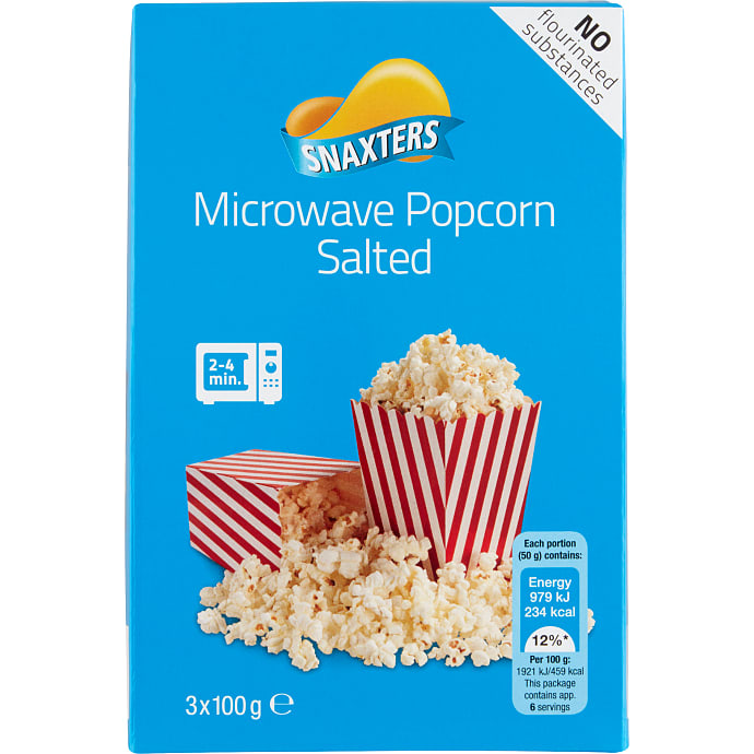 Snaxters Popcorn salt mikrobølgeovn