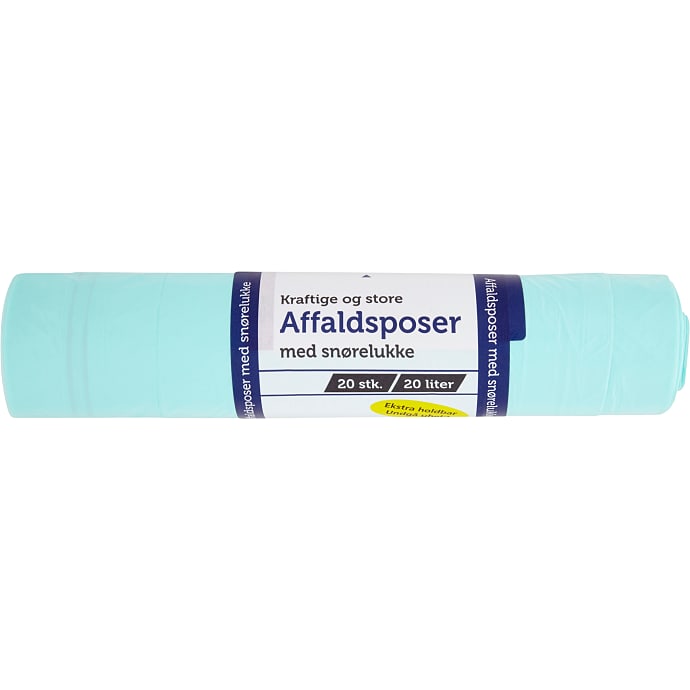 Affaldsposer m. snørreluk 20 L