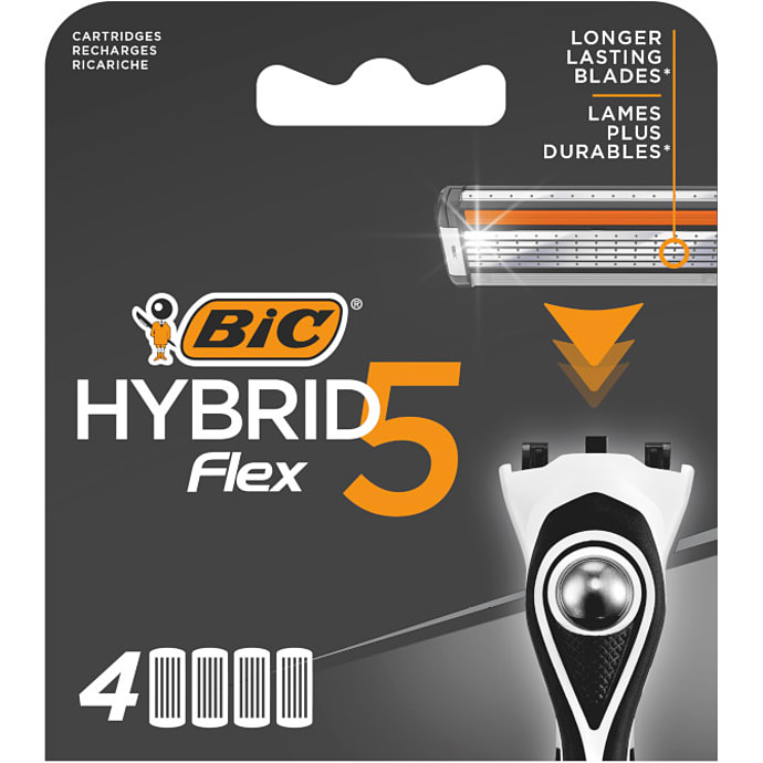 Bic Hybrid Flex 5 Barberblade 4 stk