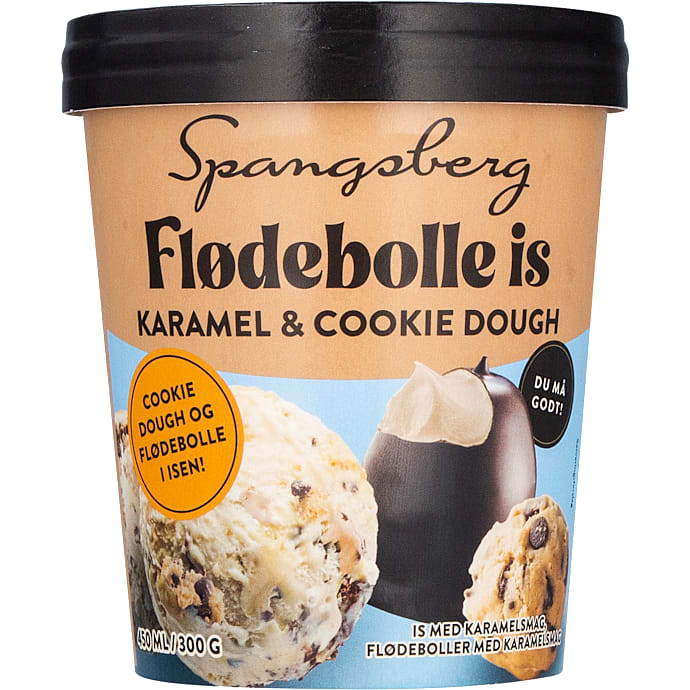 Mælkis m. karamel flødebolle og cookie dough
