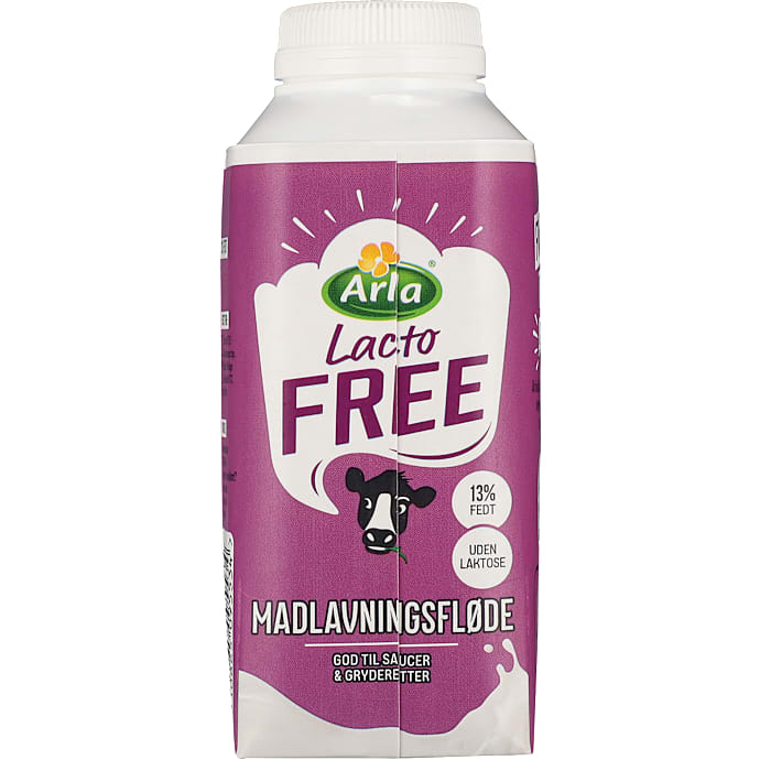 Madlavningsfløde 13% fedt laktosefri