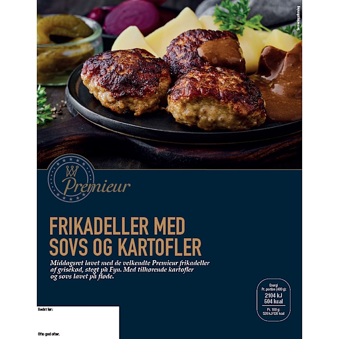 Frikadeller m. kartofler