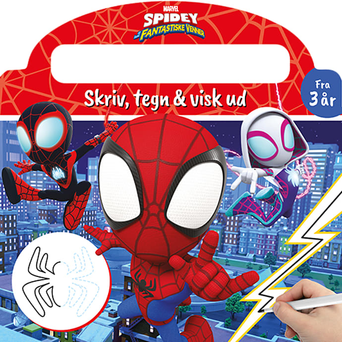 Forlaget Alvilda Marvel Spidey Skriv og visk ud