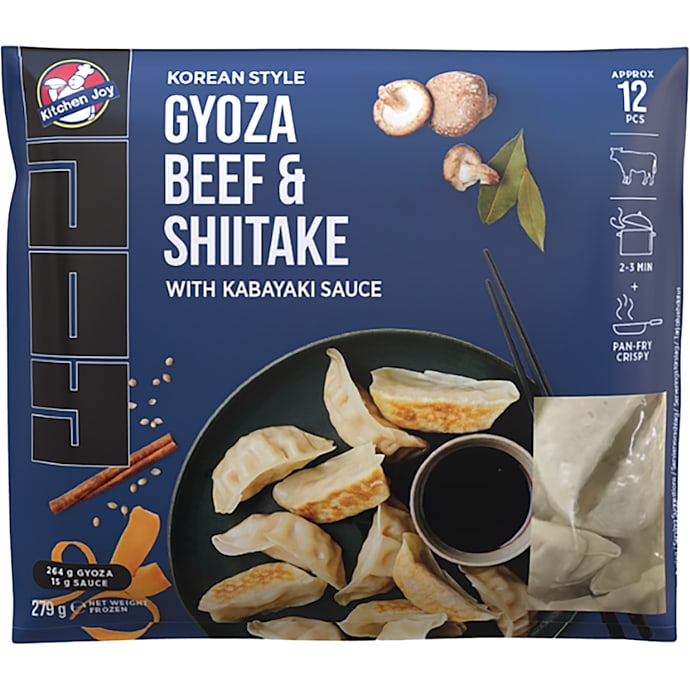 Korean Style gyoza m. oksekød og Shiitake svampe