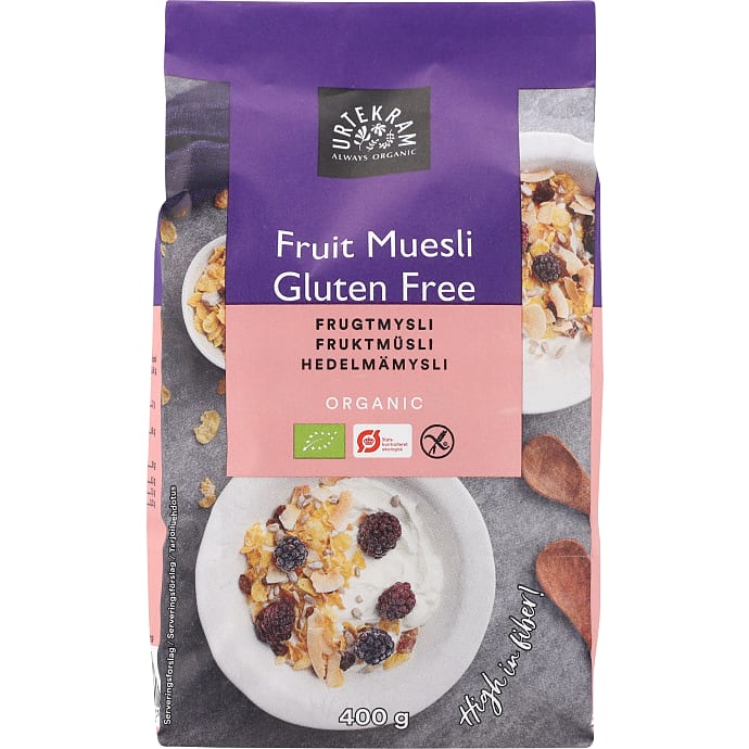 Urtekram Frugtmysli glutenfri øko 400 g