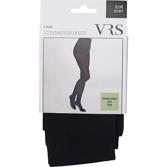 VRS Woman Strømpebukser S/M Sort
