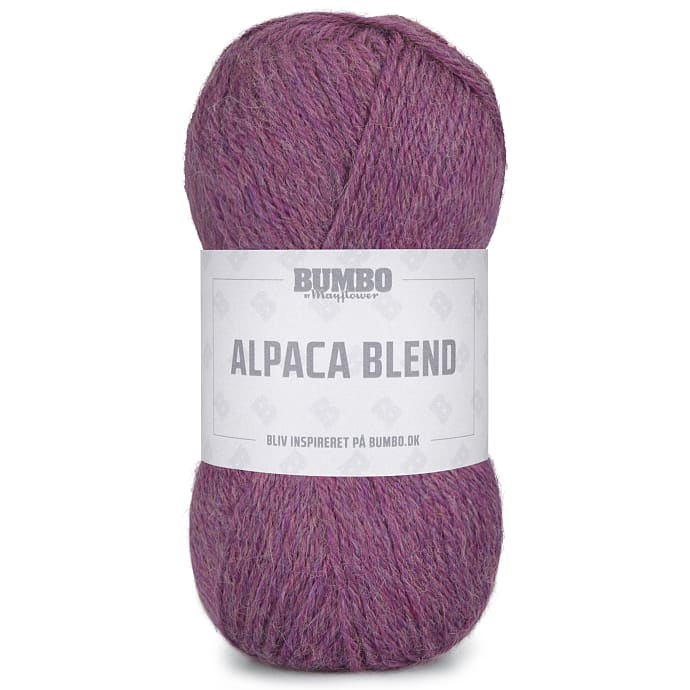Bumbo Alpaca Blend garn - mørk rosa 015