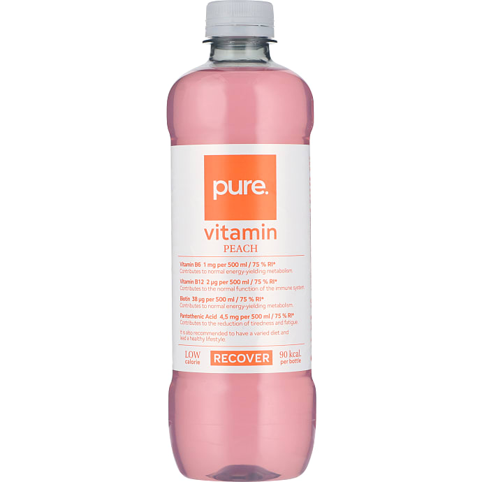 Pure Sportsdrikke Fersken 500 ml