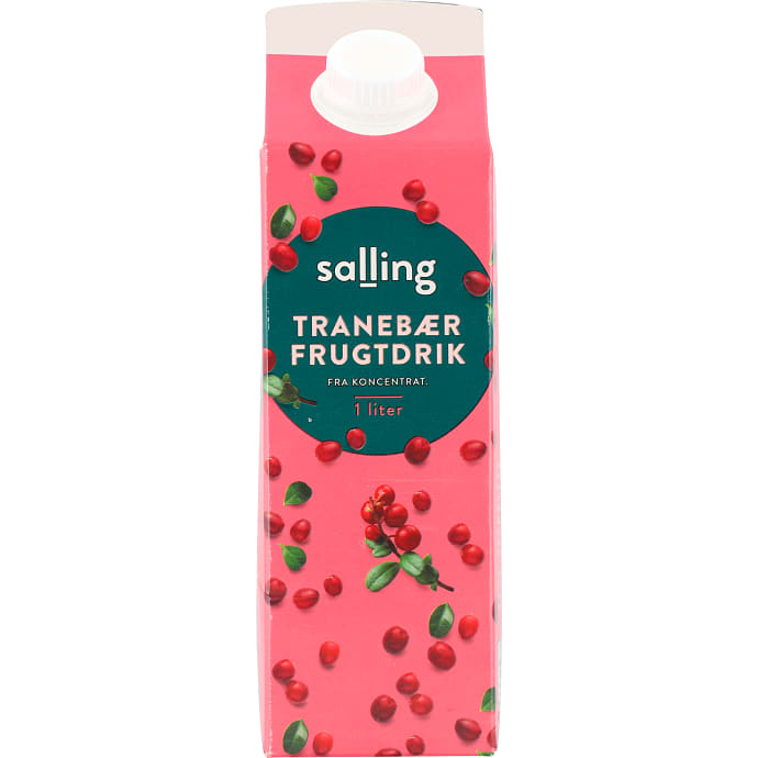 Frugtdrik m. tranebær