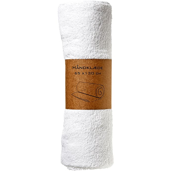 BASIS Håndklæde 2-pak 65x130 cm Hvid