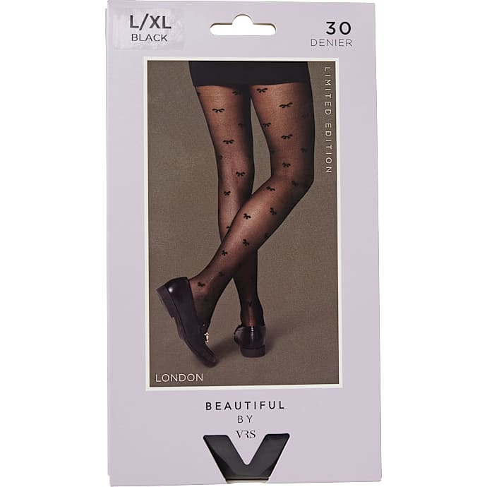 Beautiful By VRS London Strømpebukser Str. 2XL Sort