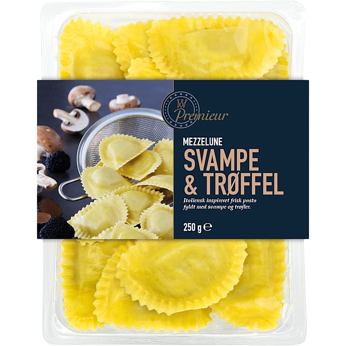 Mezzelune m. svampe og trøffel