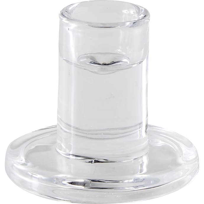 Lysestage 6 cm, klar