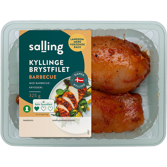 Salling Kyllingebrystfilet barbecuemarinade 8% vand