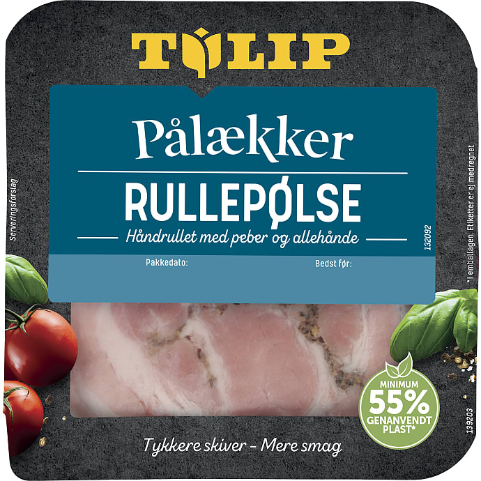 Rullepølse i skiver