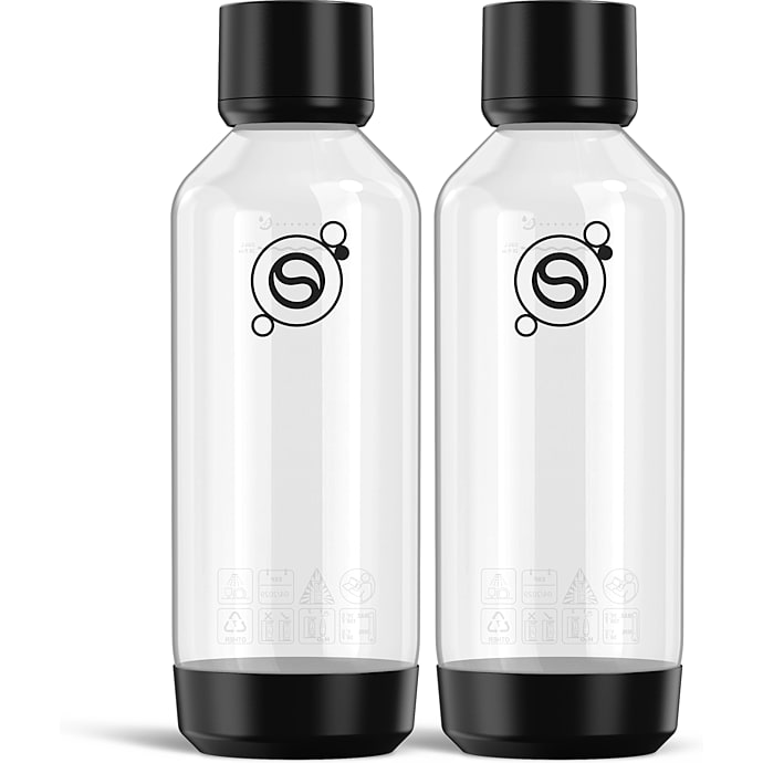 SodaStream Fizz & Refresh 2x1 liter flasker - sort