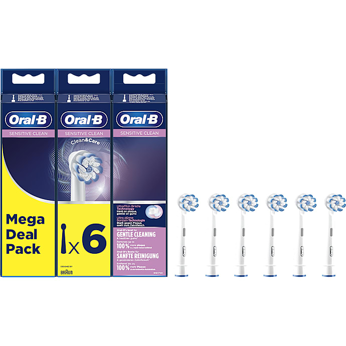 Oral-B Sensitive Clean tandbørstehoveder 6-pak