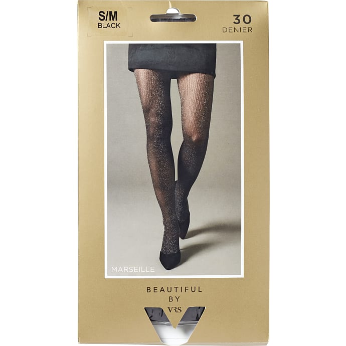 Beautiful By VRS Strømpebukser Marseille L/XL sort