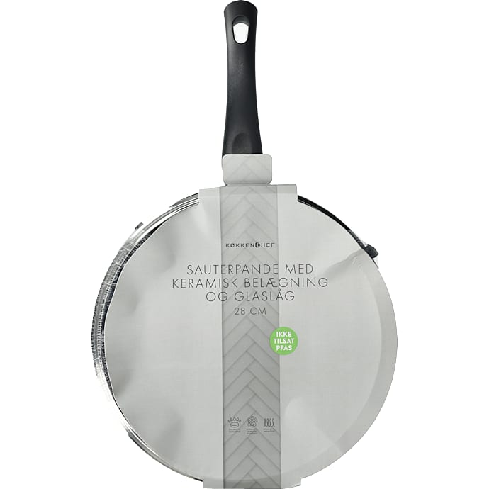 Køkkenchef sauterpande med låg - 28 cm