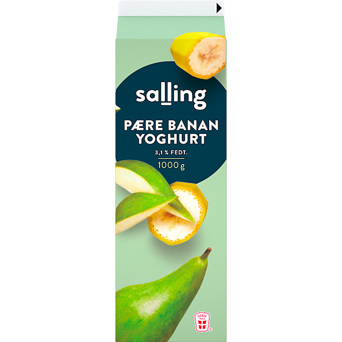 Yoghurt m. pære og banan 3,1% fedt