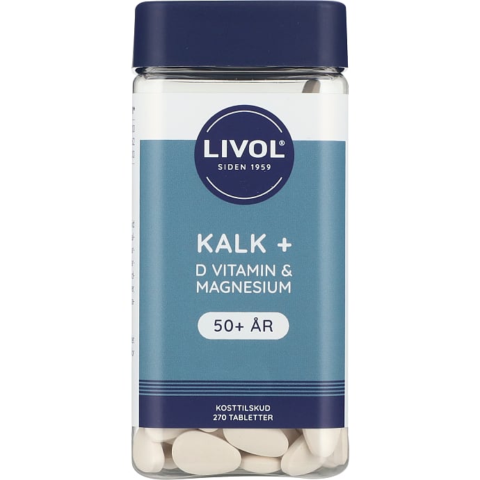Livol Kalk Mag D-vitamin 50+ År 270 stk
