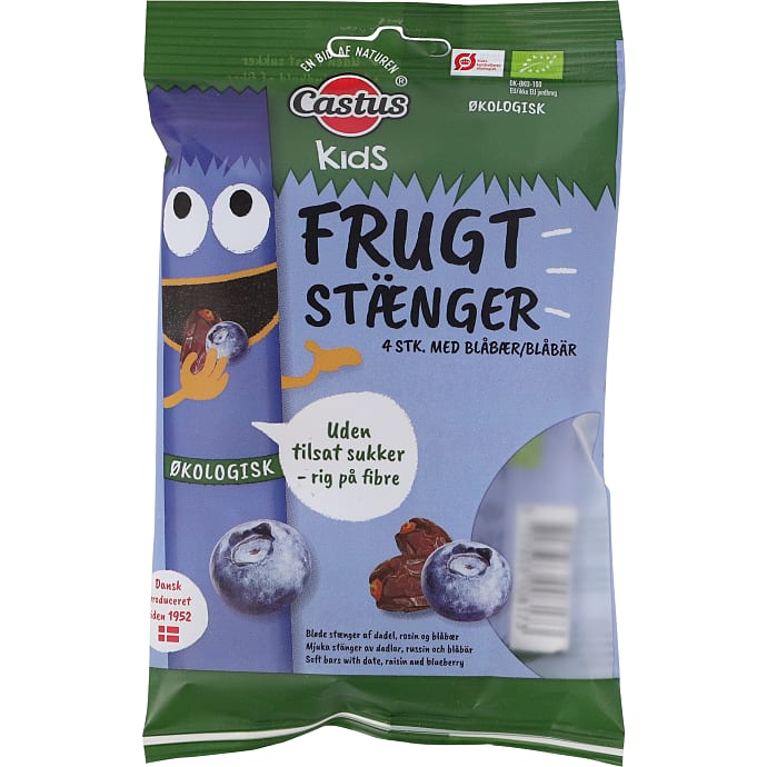 Frugtstænger m. blåbær øko