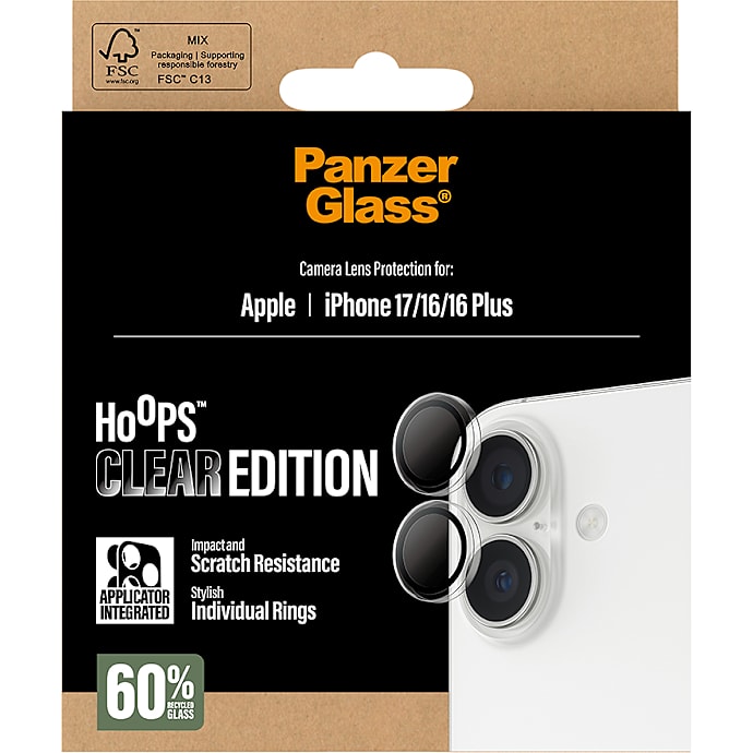 PanzerGlass kamerabeskyttelse iPhone 16/16 Plus/17