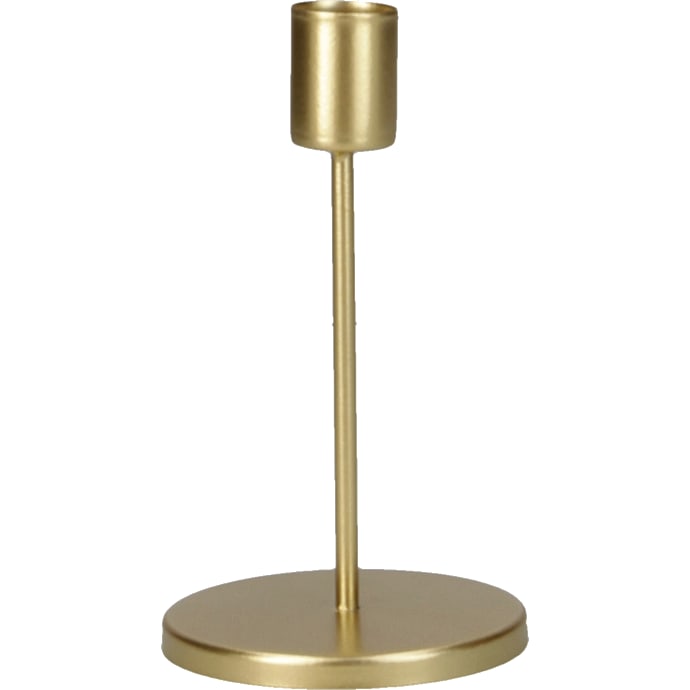 Lysestage metal guldfarvet