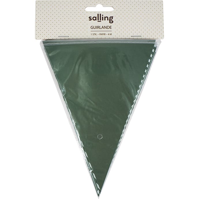 Salling Guirlande med vimpelflag grøn 4 meter
